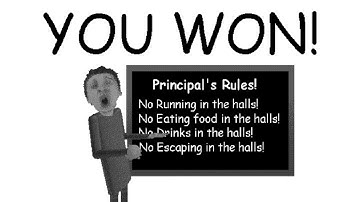 No Escaping in the halls! SECRET ENDINGS!! Principal Working v1.4.1