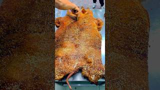 Perfect 👌 Crispy Roasted Pork Skin 😋🔪 #food #usa #shorts