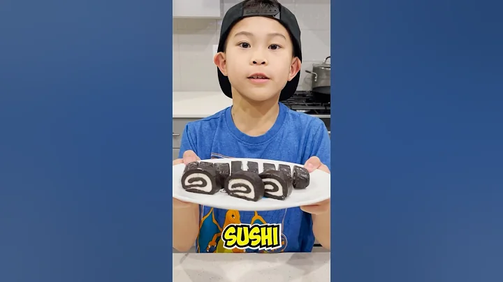 Oreo Sushi Roll! 🍣 Homemade Snacks! #shorts #food #oreos