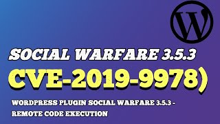 WordPress Plugin Social Warfare 3.5.3 - Remote Code Execution (CVE-2019-9978)