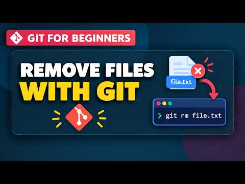Git Tutorial For Beginners | how to remove files with git | git rm command