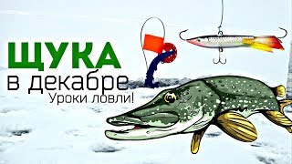 Секреты ловли щуки в декабре ОТ А ДО Я! Щука в декабре уроки ловли!