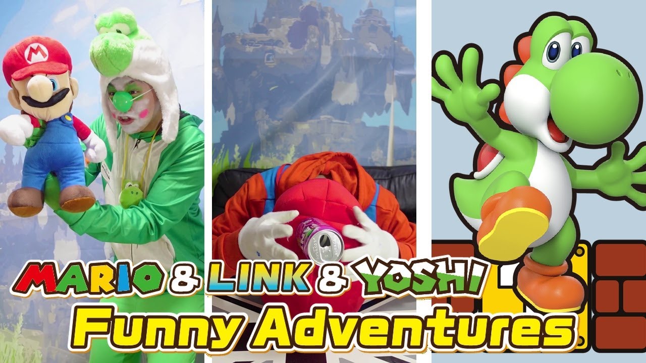 The Funny Adventures of Mario & Link ＆ Yoshi 🤣 ＃5256 - YouTube