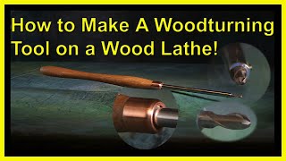 How to Make a Woodturning Tool on a Wood Lathe. #woodturning #woodturning tool