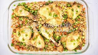 Curry Marinated Chicken with Barley
