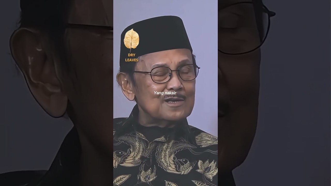 Marriage First or Stability First? Prof. Dr.-Ing. Ir. H. Bacharuddin Jusuf Habibie's Insights