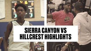 LeBron and Dwyane Wade Watch Sierra Canyon Pick Up Win - Full Highlights