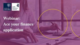 Webinar: Ace your finance application