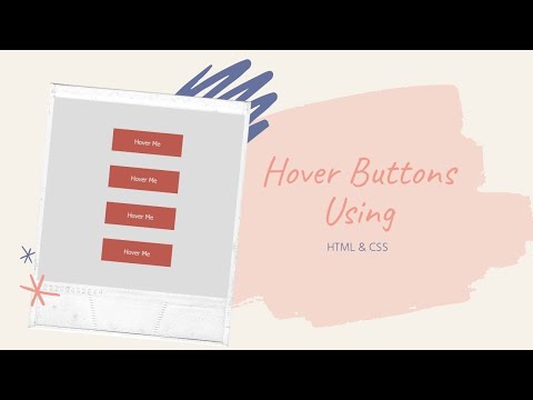 Awesome Hover Buttons With HTML and CSS