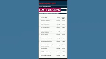 uog fee2025, #university # university admission process