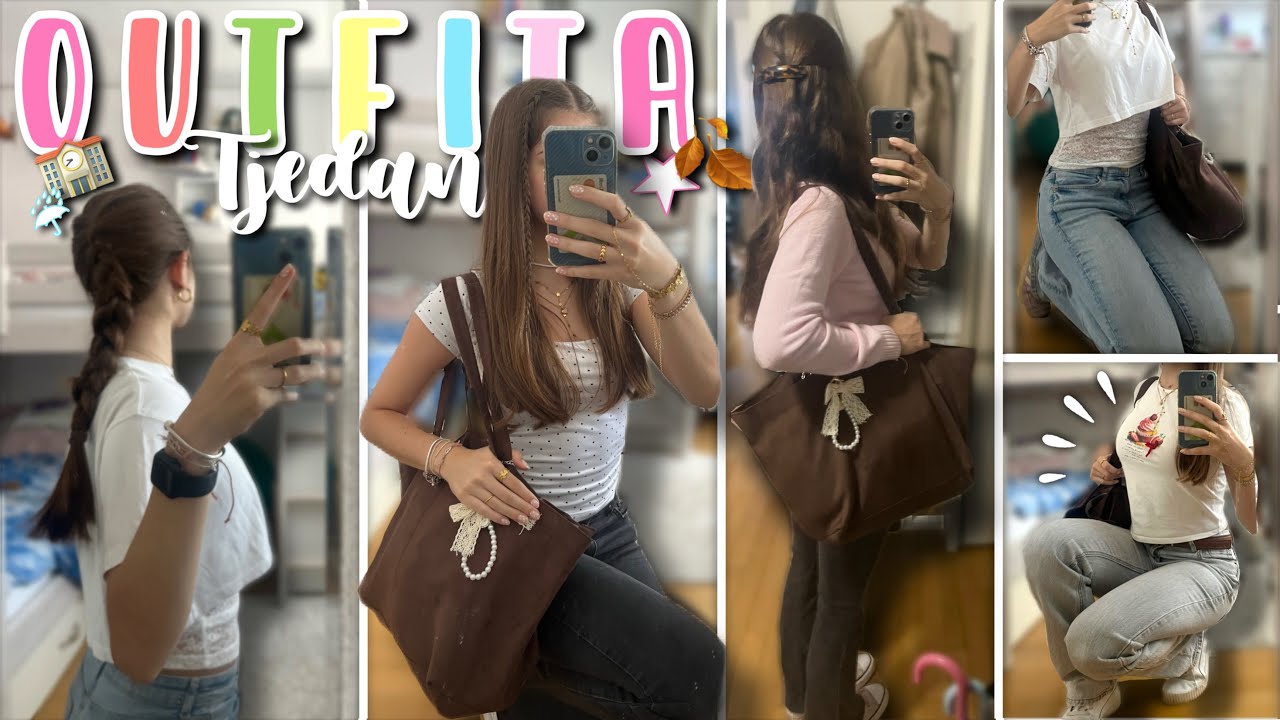 OUTFITI od PRVOG tjedna srednje škole 🏫🧦🎀 | outfiti, frizure, nakit