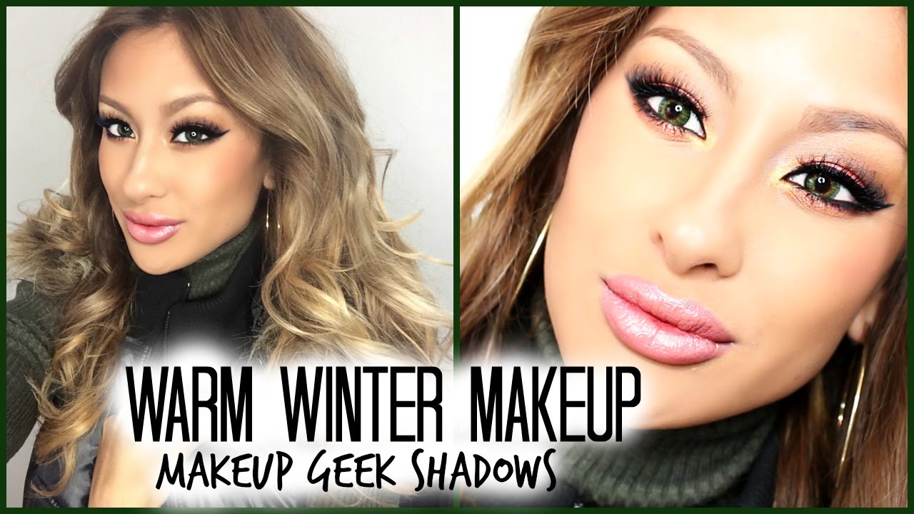 Warm Winter Makeup- Makeup Geek Shadows