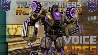 Transformers: Fall of Cybertron - Swindle Voice Lines