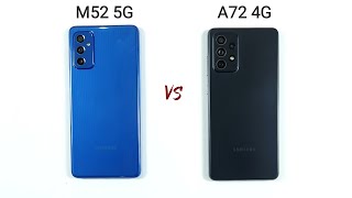 Samsung M52 5G vs Samsung A72 | SPEED TEST