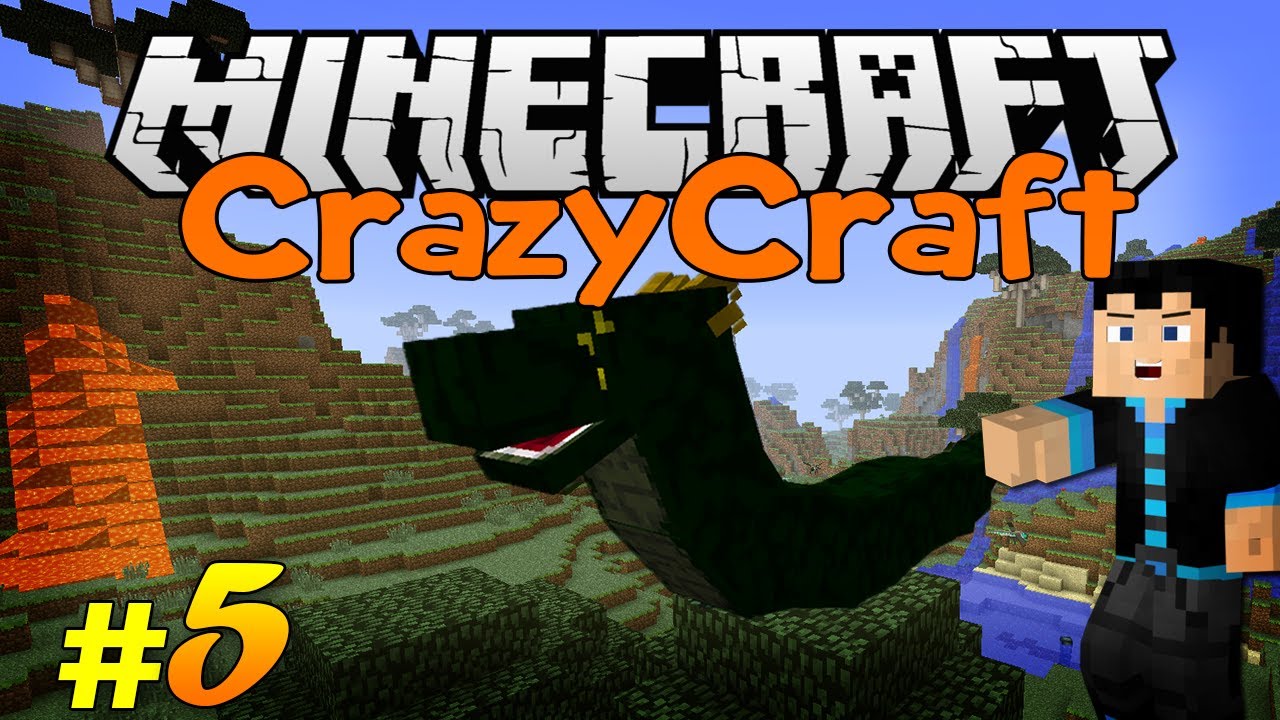 Minecraft CrazyCraft: Modded Survival - Ep5 - 3 BASILISK BOSSES! (w/ StrauberryJam)