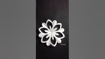 Woww!!❄️ how to make a snowflake ❄️❄️#shorts #youtubeshorts #snowflake #viralshorts