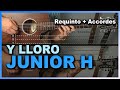 Y LLORO - Junior H [TUTORIAL] (REQUINTO   ACCORDES) || Seth Cottengim