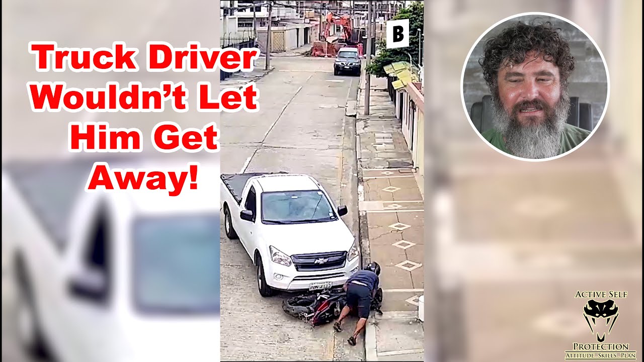 Good Samaritan In Car Thwarts Moto Robber - YouTube