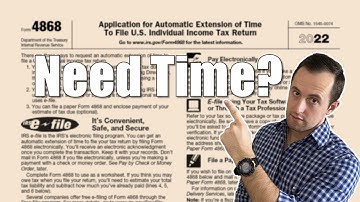 How to File a Tax Extension 2023 | IRS Form 4868