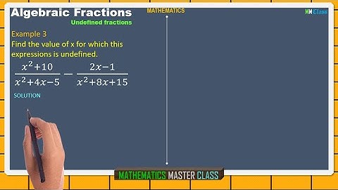 Undefined Fractions