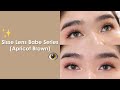 Sisse Lens Babe Series (Apricot Brown) on Dark Brown Eyes ลองใส่ | Fernie