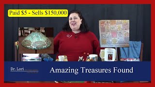 Amazing Treasures Found in Trash and Yard Sales | Tiffany Lamp, Posters, Wallets, More by Dr. Lori