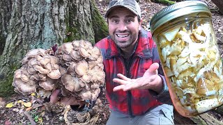 Pickling Wild Mushrooms Hens of the Woods (Maitake)