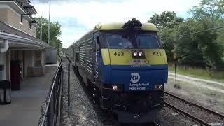 LI 423 Leads MTA LIRR Train 2708 East in and out of Westhampton, NY 06/14/2019