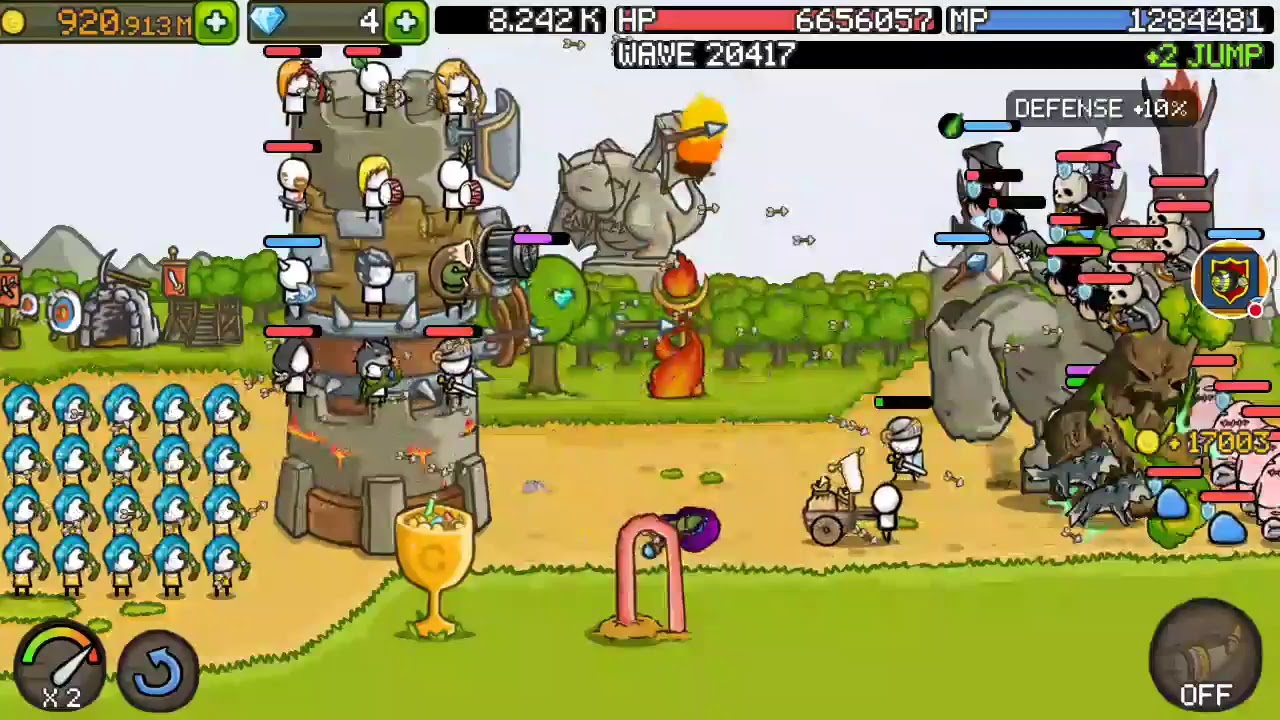 GROW CASTLE 4 HOUR STREAM WAVE 110k Colonies completed 494/494