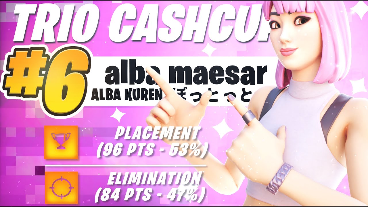 新トリオ トリオキャッシュカップで６位とってきました 600 フォートナイト動画まとめナビ