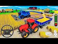 Modern Farm Tractor Simulator 3D Realistic Wheat Harvester 