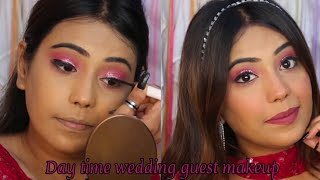 Easy Day Time wedding guest makeup look 😍 Akanksha soni