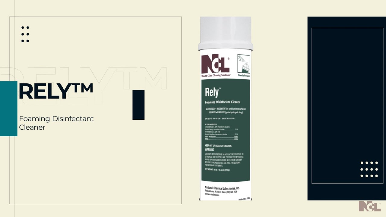 RELY™ Foaming Disinfectant Cleaner
