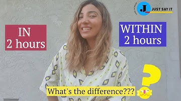 Prepositions IN vs WITHIN (📊📈with Real Numbers & Examples) - What