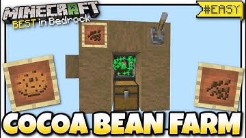 Minecraft - COCOA BEAN FARM ( NANO ) [ Redstone Tutorial ] MCPE / Bedrock / Xbox / Switch