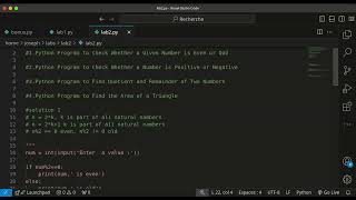 Lab 1 on numbers and comments in python programming