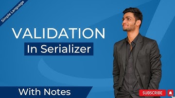 Validation in Django Rest Framework (with notes)
