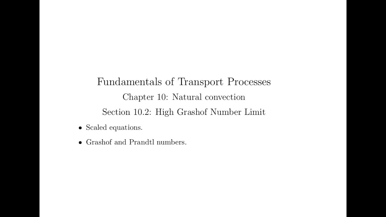 Chapter 10 Section 10.2 Part 1: Natural convection.