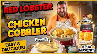 Chicken Cobbler with Red Lobster Cheddar Bay Biscuits?! This Shouldn’t Be This Good 🤯