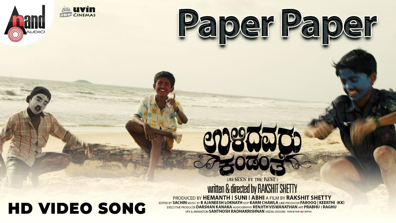 Ulidavaru Kandanthe Paper Paper I Feat Rakshit Shetty Kishore