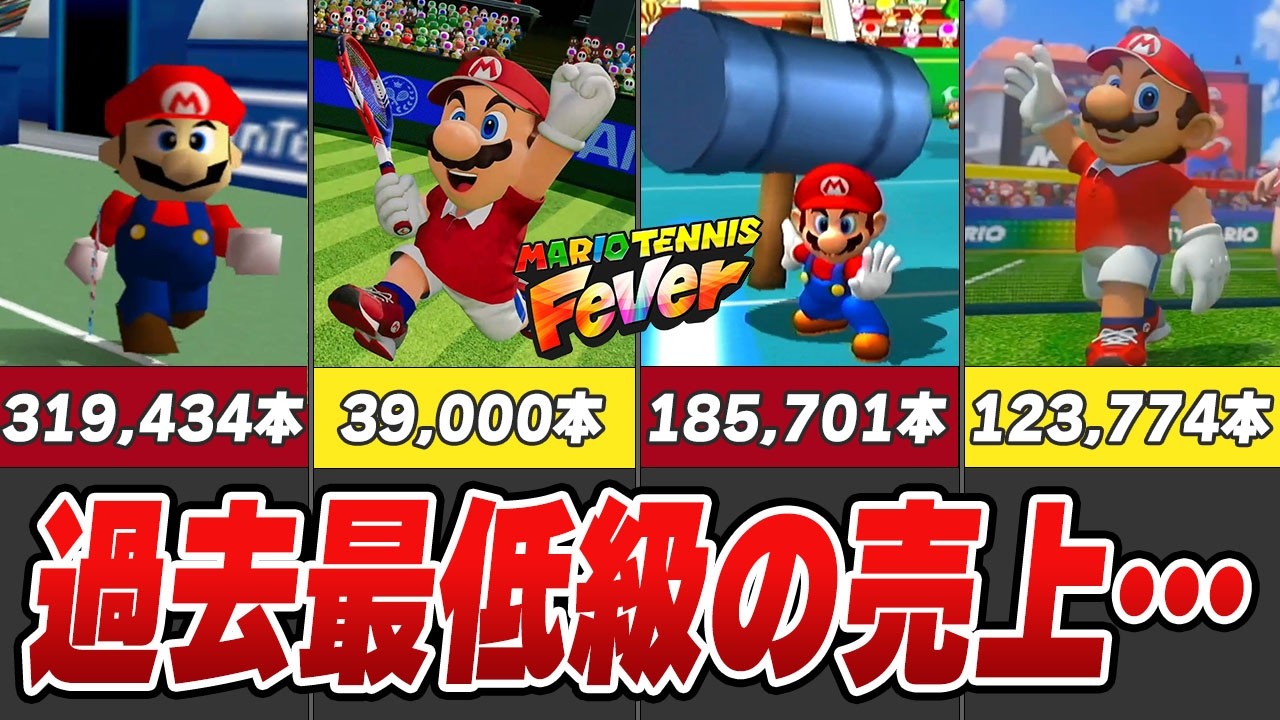 【過小評価】究極の逆転劇を見せてくれ！マリオテニスフィーバーの売上についてゆっくり解説
