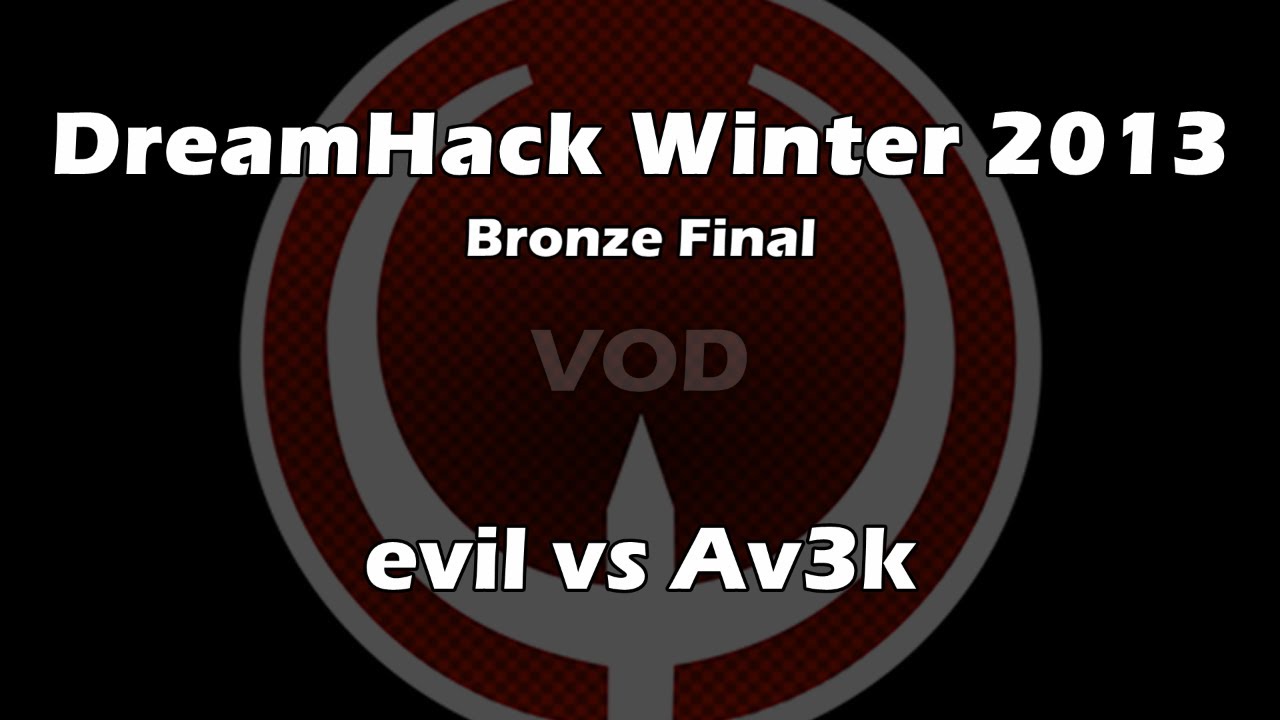 evil vs Av3k - DreamHack Winter 2013 Bronze Final (Quake Live VOD)