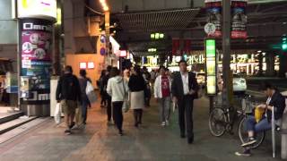 上野夜晚的街頭 