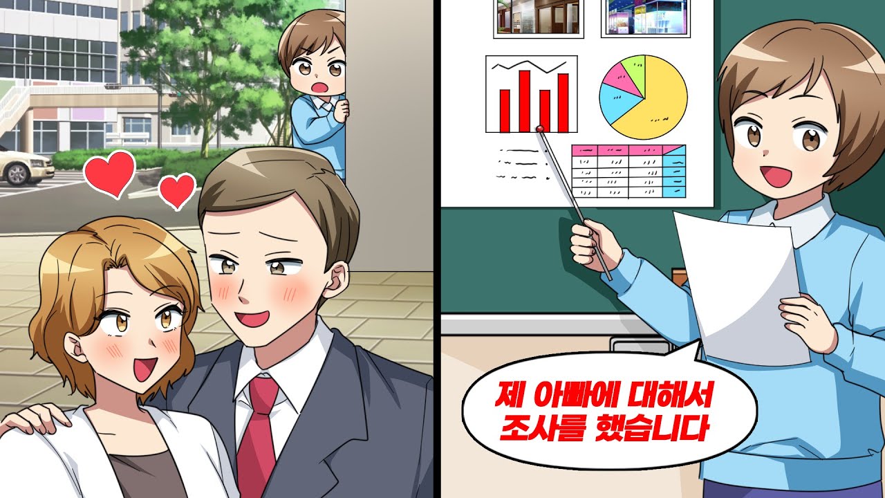 여름방학 기간에 아빠의 불륜을 목격하게 된 아들 → 개학 후 학교에서 발표한 여름방학 숙제의 내용은...