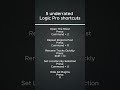 Most producers only know the basic Logic Pro shortcuts #shorts