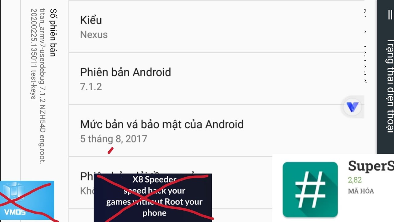 Giả Lập Android(7.1.2(đã root) Trên (Android (6 7 8 9 10 11(chưa root ))