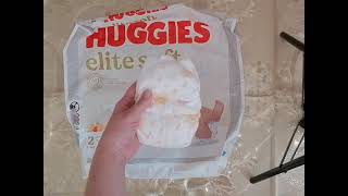 Первые подгузники HUGGIES elite soft #обзор, #подгузники, #haggis, #длядетей