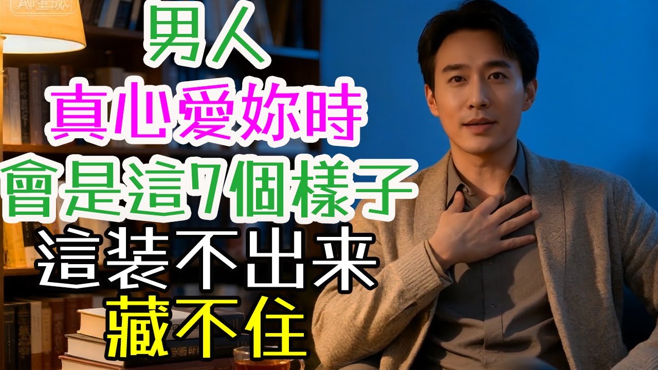 男人真心愛妳時，會是這7個樣子，裝不出來，也藏不住。#男人 #真心 #愛 #樣子 #裝不出來 #藏不住 #記得 #話 #細節 #行動 #眼神 #心理學 #關注機制 #選擇性專注 #浪漫 #實際 #