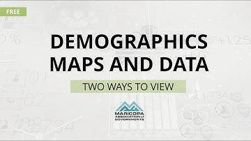 Two Ways to View Demographics Maps and Data