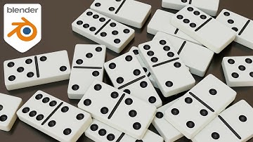 How to Model a Full Domino Set | Step-by-Step Blender Tutorial